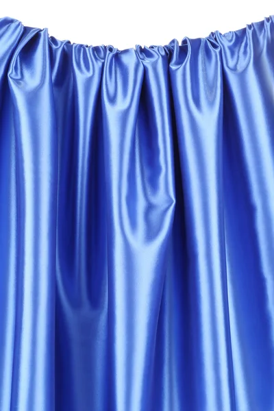 Blue silk drapery. — Stock Photo, Image