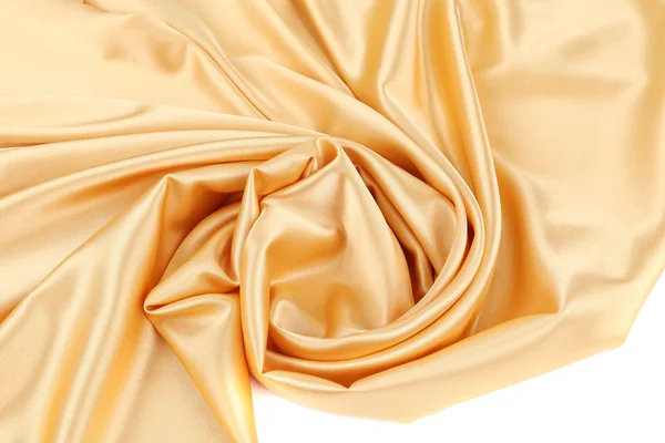 Gouden zijde swirl. — Stockfoto