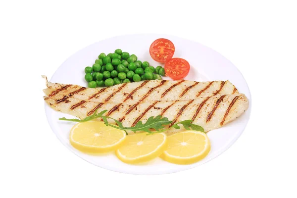 Fish fillet with vegetables. — Stock Photo, Image