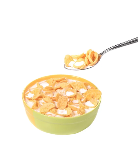 Cereales con leche . — Foto de Stock