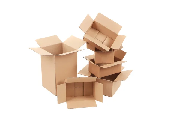 Stack of empty boxes. — Stock Photo, Image