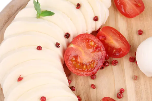 Tomates y bolas de mozzarella . — Foto de Stock