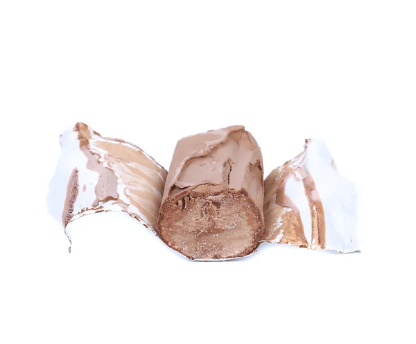 Rollo de helado de chocolate . —  Fotos de Stock