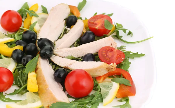 Chicken salad close up. Macro. — Stock Photo, Image