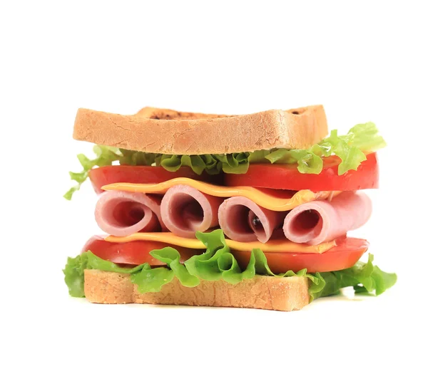 Grand sandwich aux légumes frais . — Photo
