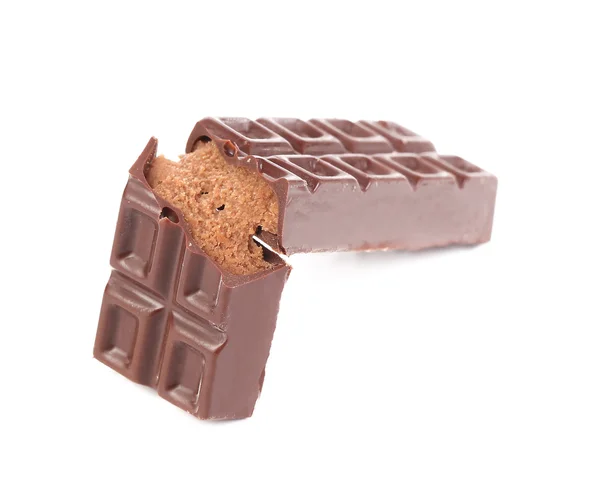 Chocolade bar gebroken. — Stockfoto