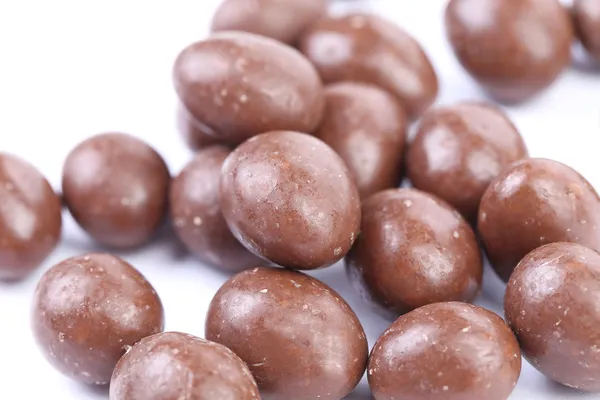 Donkere bruine toonaangevend in chocolade dekking. — Stockfoto