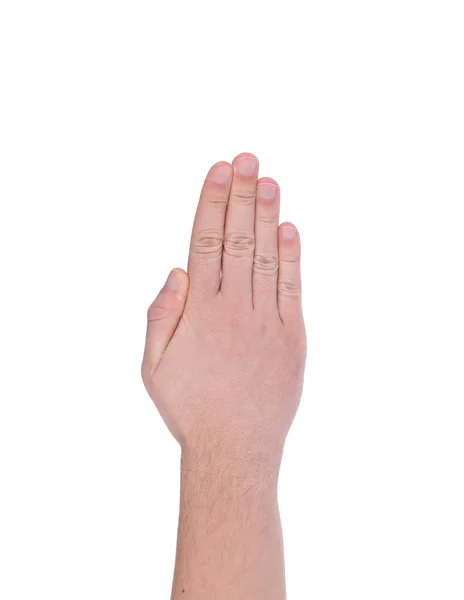 Manlig hand gest. — Stockfoto