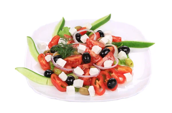 Frischer griechischer Salat. — Stockfoto