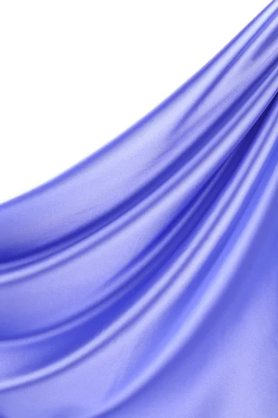 Синий шелковый занавес . — стоковое фото