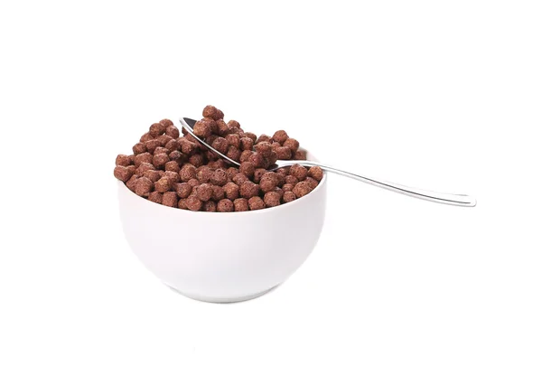 Delicious and healthy cereals in bowl. — Stock Photo, Image