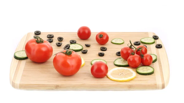 Vegetable composition on cutting board. — Stock Photo, Image