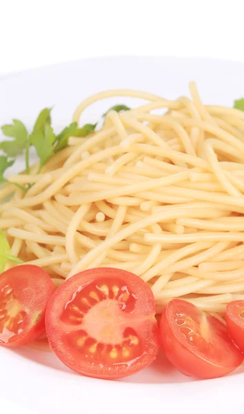 Delicious spaghetti with herbs. — Stock Photo, Image