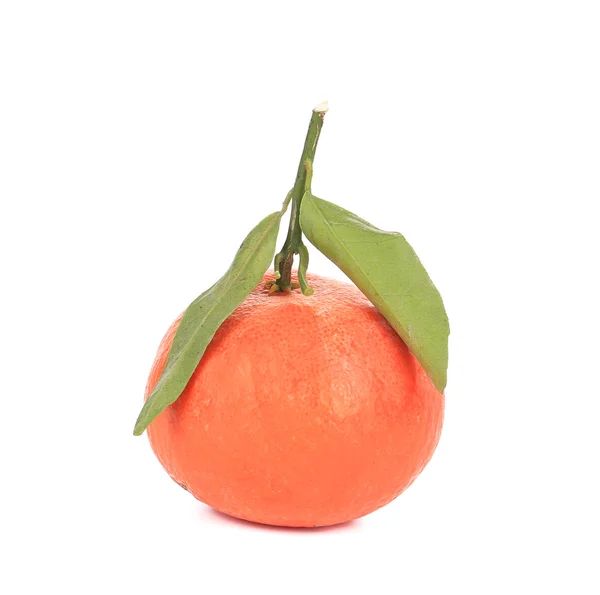 Gustoso mandarino fresco con foglie . — Foto Stock