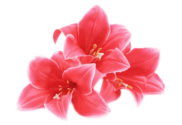 Lindas flores artificiais rosa . — Fotografia de Stock