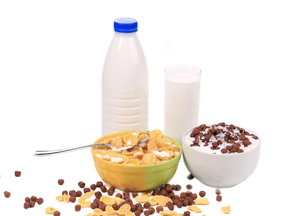 Leckeres Müsli-Frühstück für Kinder. — Stockfoto