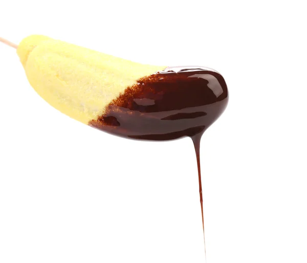 Dolce caramella versato cioccolato . — Foto Stock