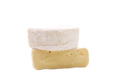 Close up van brie kaas.
