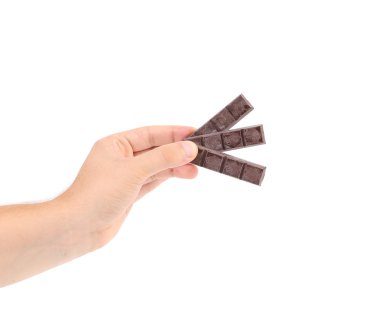 Koyu çikolata bar el başarısız.
