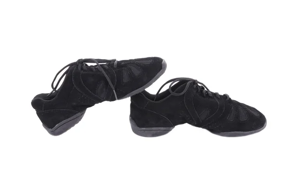 Par de sapatos de dança preta . — Fotografia de Stock