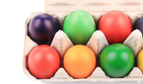 Huevos de Pascua coloreados. — Foto de Stock