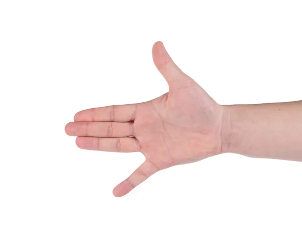 Man hand sign. — Stock Photo, Image
