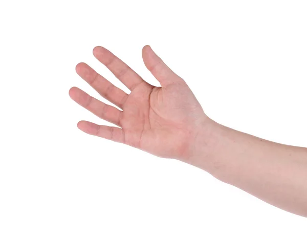 Mannenhand teken. — Stockfoto