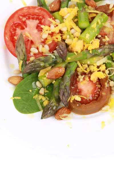 Close up of asparagus salad. — Stock Photo, Image