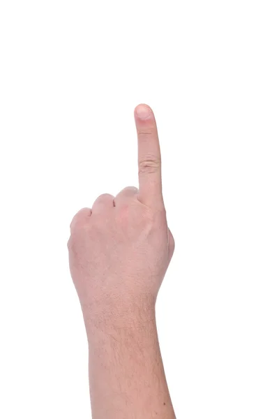 Peka finger. mans hand. — Stockfoto