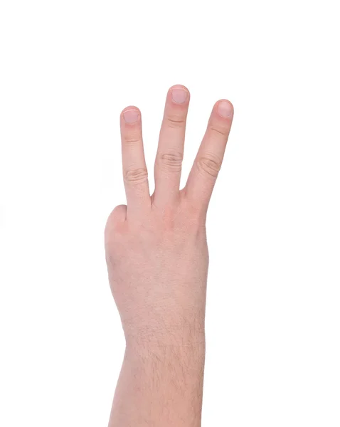 3 本の指. — ストック写真