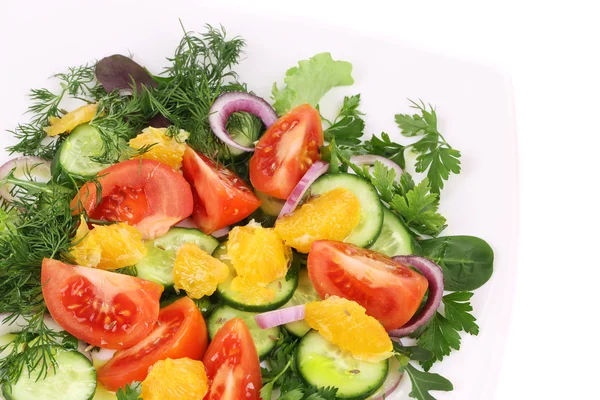 Close up of fresh salad. Macro. — Stock Photo, Image