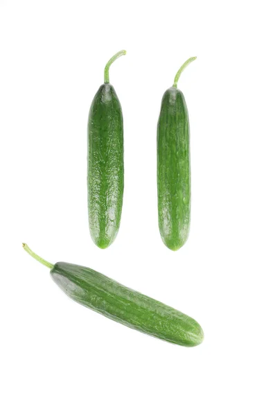 Sad face from cucumbers. — Stock Photo, Image