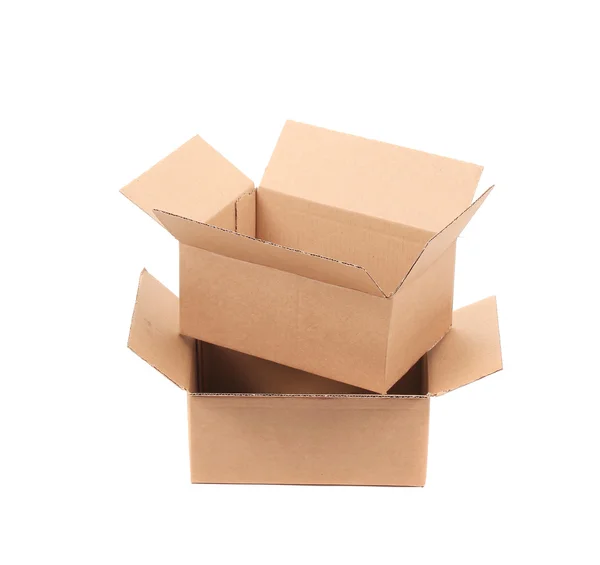 Cajas de cartón corrugado . — Foto de Stock