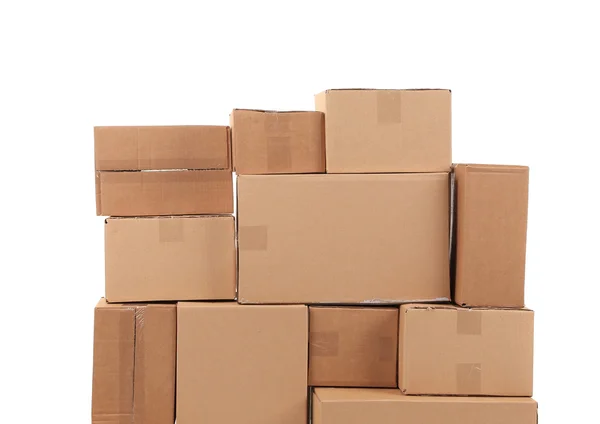 Pile di scatole di cartone . — Foto Stock