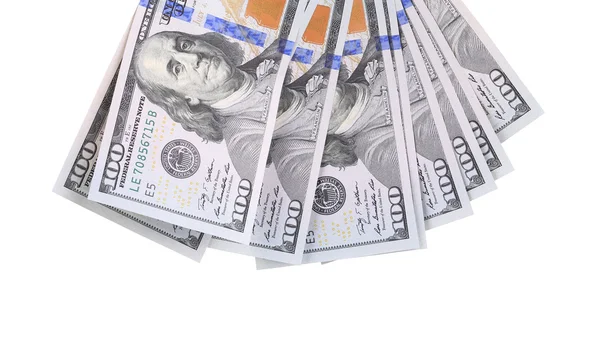 Fan av 100 dollar greenbacks. — Stockfoto