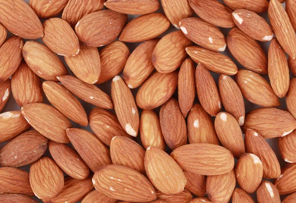 Almonds nuts close up. Macro. — Stock Photo, Image