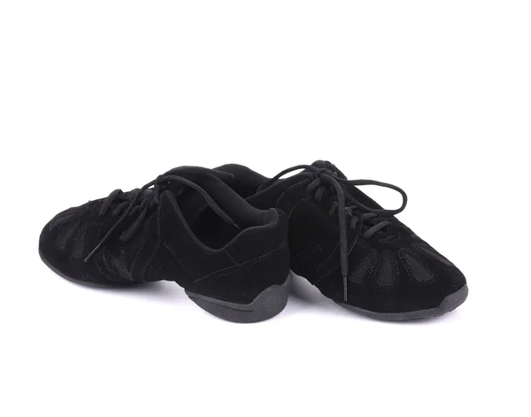 Чёрная пара танцевальных туфель . — стоковое фото