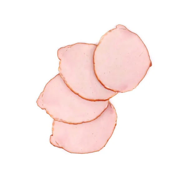 Sliced ham as fan. — Stock Photo, Image