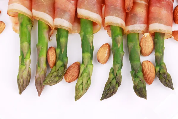 Close up of fresh asparagus salad. — Stock Photo, Image