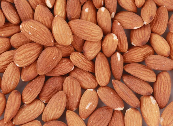 Almonds nuts close up. Macro. — Stock Photo, Image