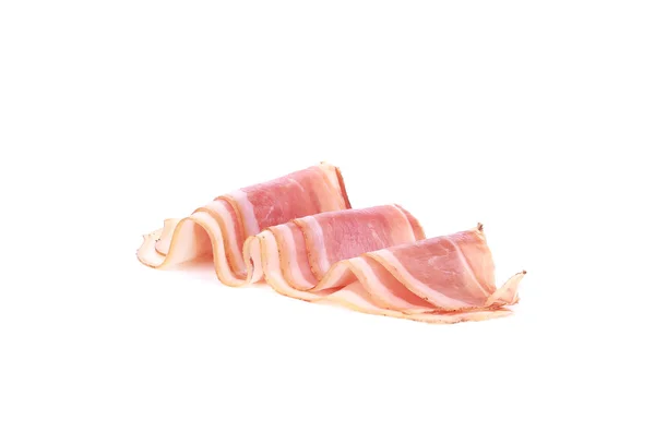 Rolled Slice of Delicious Prosciutto. — Stock Photo, Image