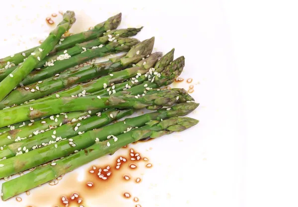 Close up of asparagus salad. — Stock Photo, Image