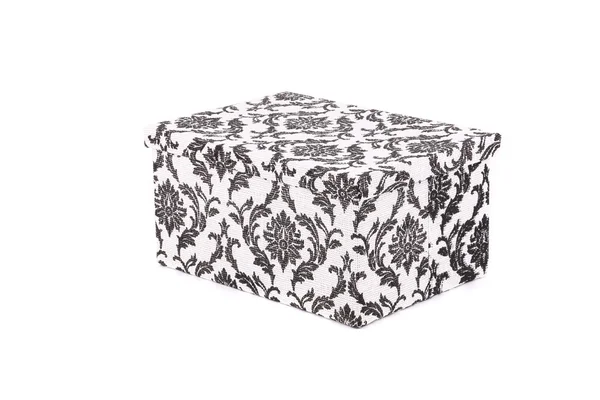 Black and white big gift box. — Stock Photo, Image