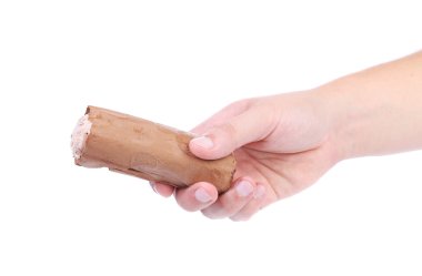 Çikolatalı dondurma el.