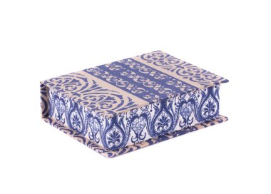 dekor için sanat malzemeleri ile el yapımı kutu.