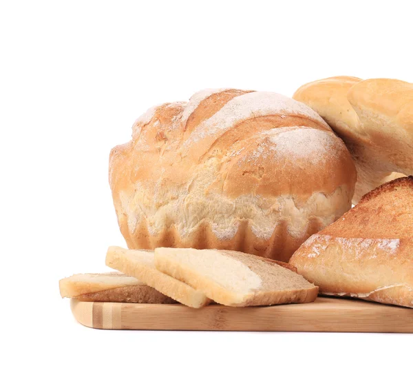 Three white breads. — Stock Photo, Image