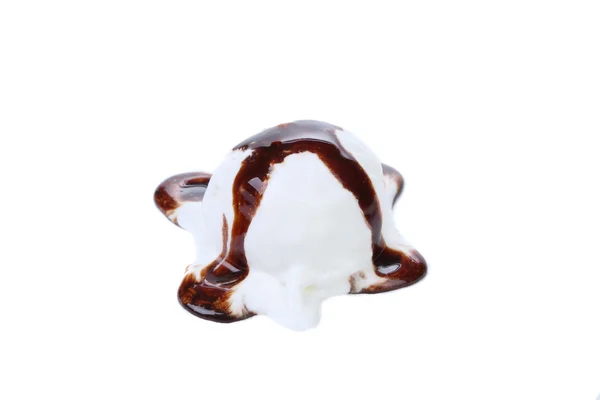 Ile Çikolatalı topping dondurma. — Stok fotoğraf