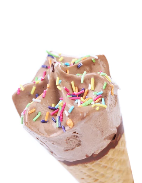 Crème glacée au cône . — Photo