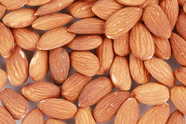 Almonds nuts close up. Macro. — Stock Photo, Image