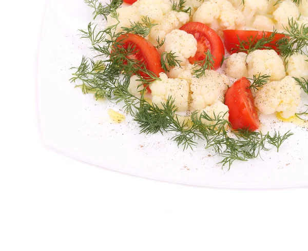 Salade de chou-fleur en gros plan . — Photo